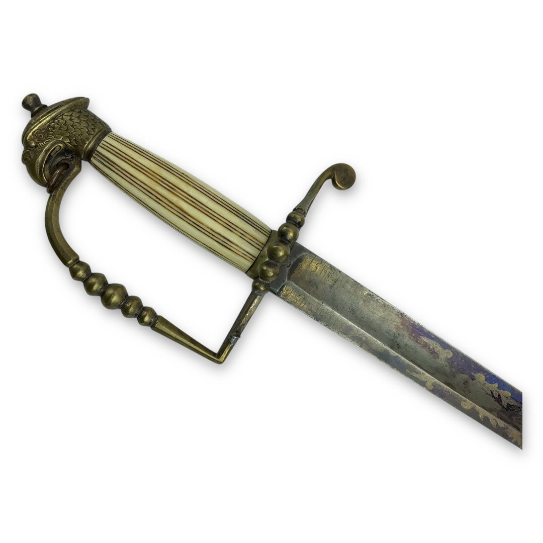 War of 1812 American Eaglehead Officer's Sword - Ornate Blade Design