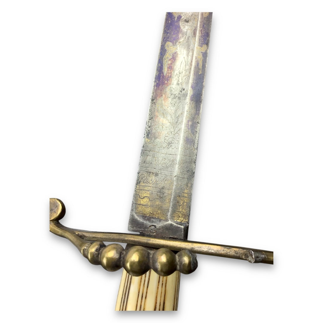 War of 1812 American Eaglehead Officer's Sword - Ornate Blade Design