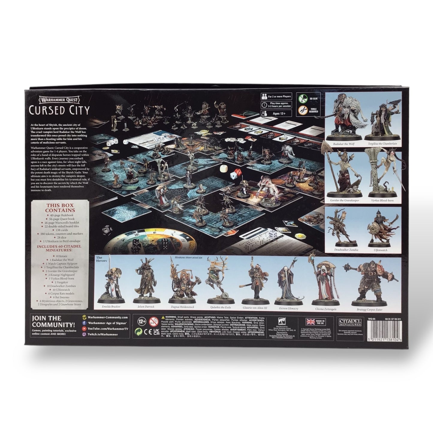 Warhammer Cursed City w/ Unassembled Minis & Full Game Contents