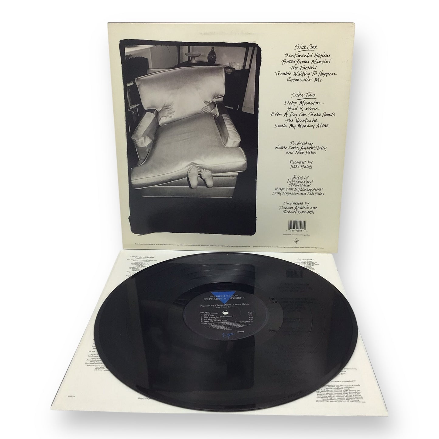 Warren Zevon – Sentimental Hygiene Vinyl LP | Preowned 1987 Rock