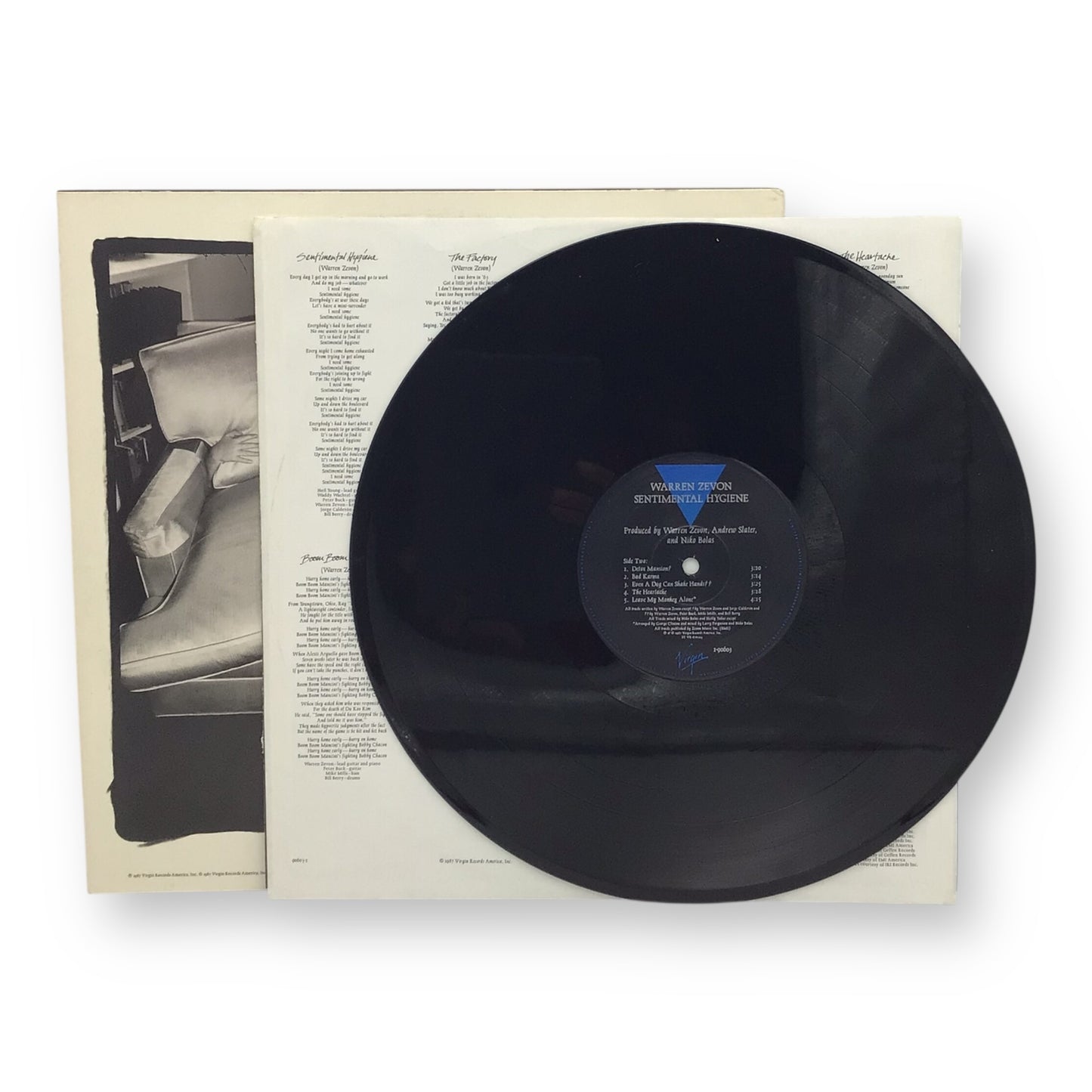 Warren Zevon – Sentimental Hygiene Vinyl LP | Preowned 1987 Rock