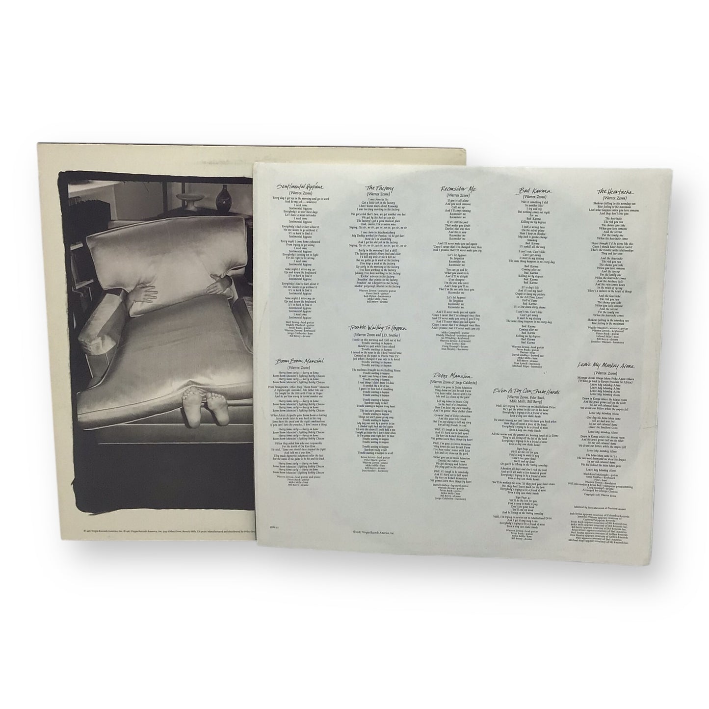 Warren Zevon – Sentimental Hygiene Vinyl LP | Preowned 1987 Rock