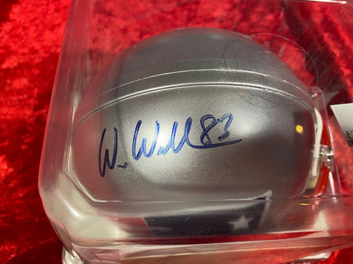 Wes Welker Signed Full Size Patriots Helmet