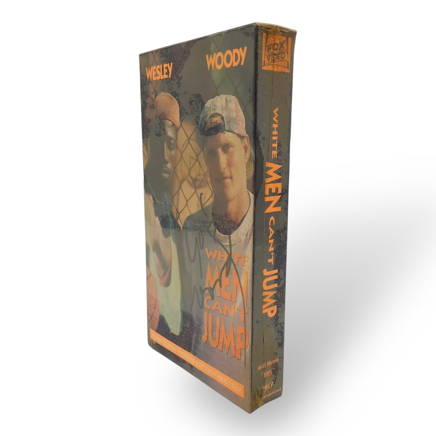 White Men Can’t Jump Woody Harrelson Signed VHS Box JSA COA