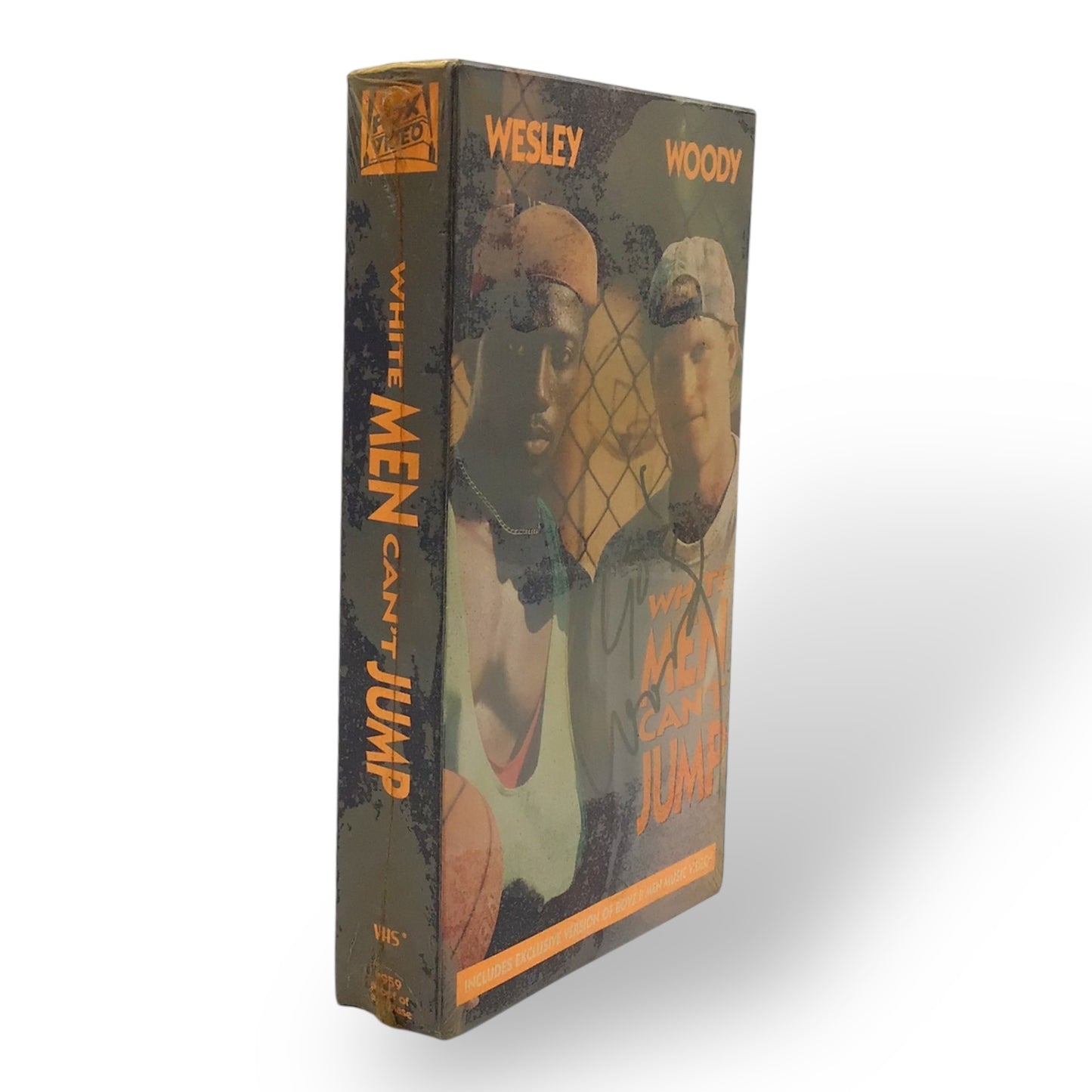 White Men Can’t Jump Woody Harrelson Signed VHS Box JSA COA