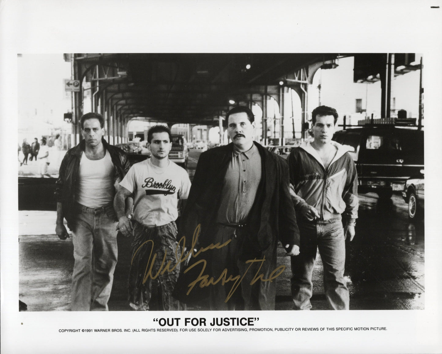 William Forsythe Signed Photo 8x10 Out For Justice PSA Certified
