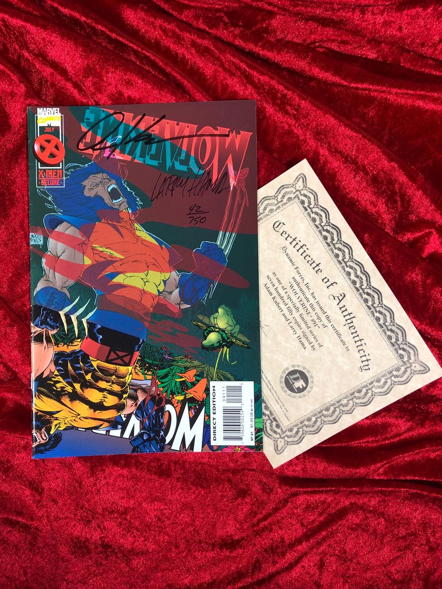 Wolverine (1988 1st Series) #91 - Signed by Adam Kubert and Larry Hama
