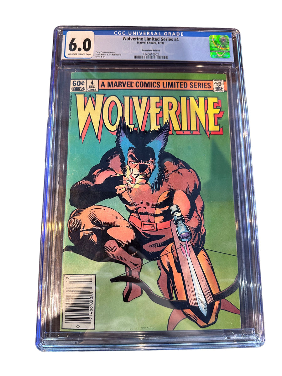 Wolverine Limited Series #4 - Marvel 1982 - Newsstand Edition - CGC 6.