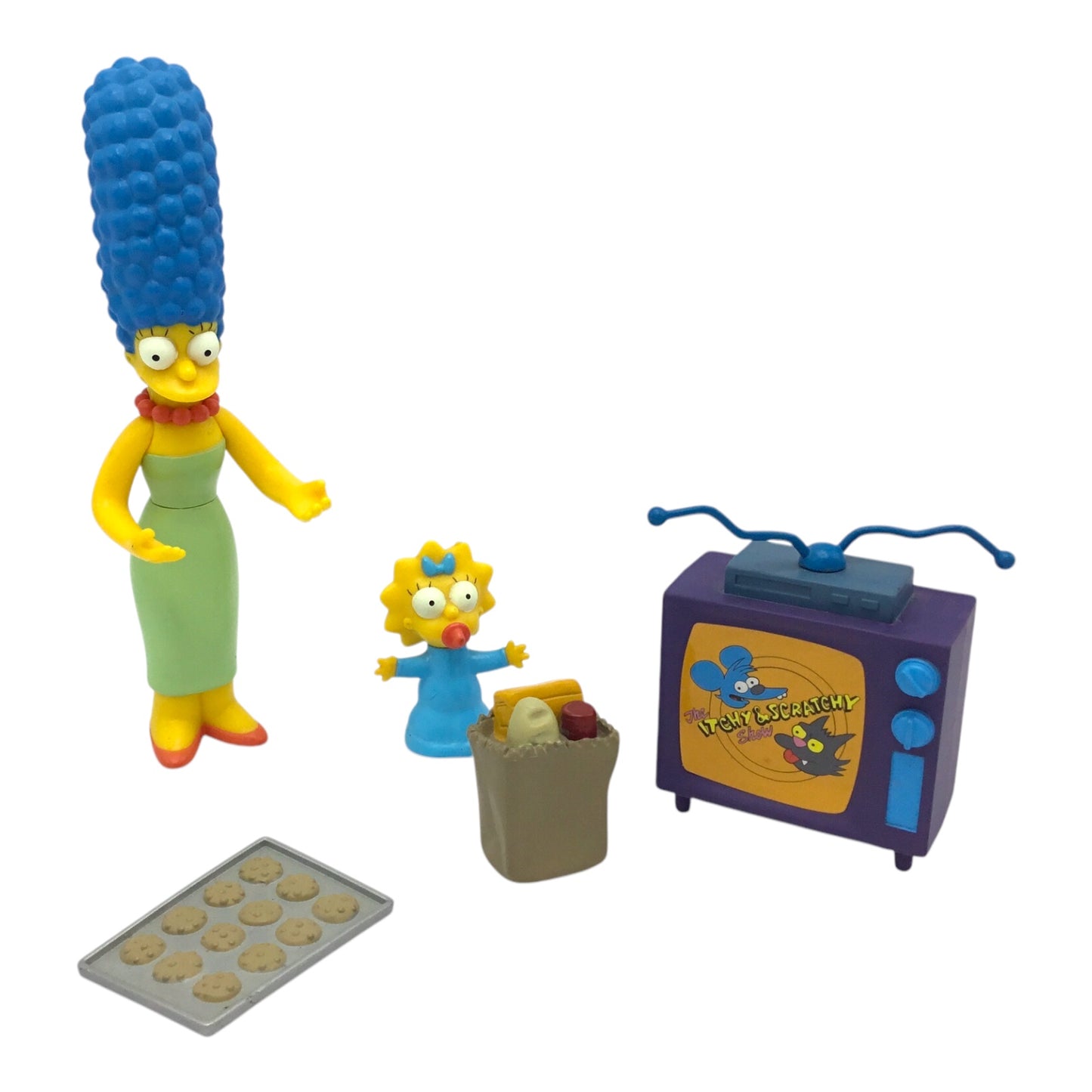 World of Springfield The Simpsons Living Room Interactive Playset Playmates, Loose