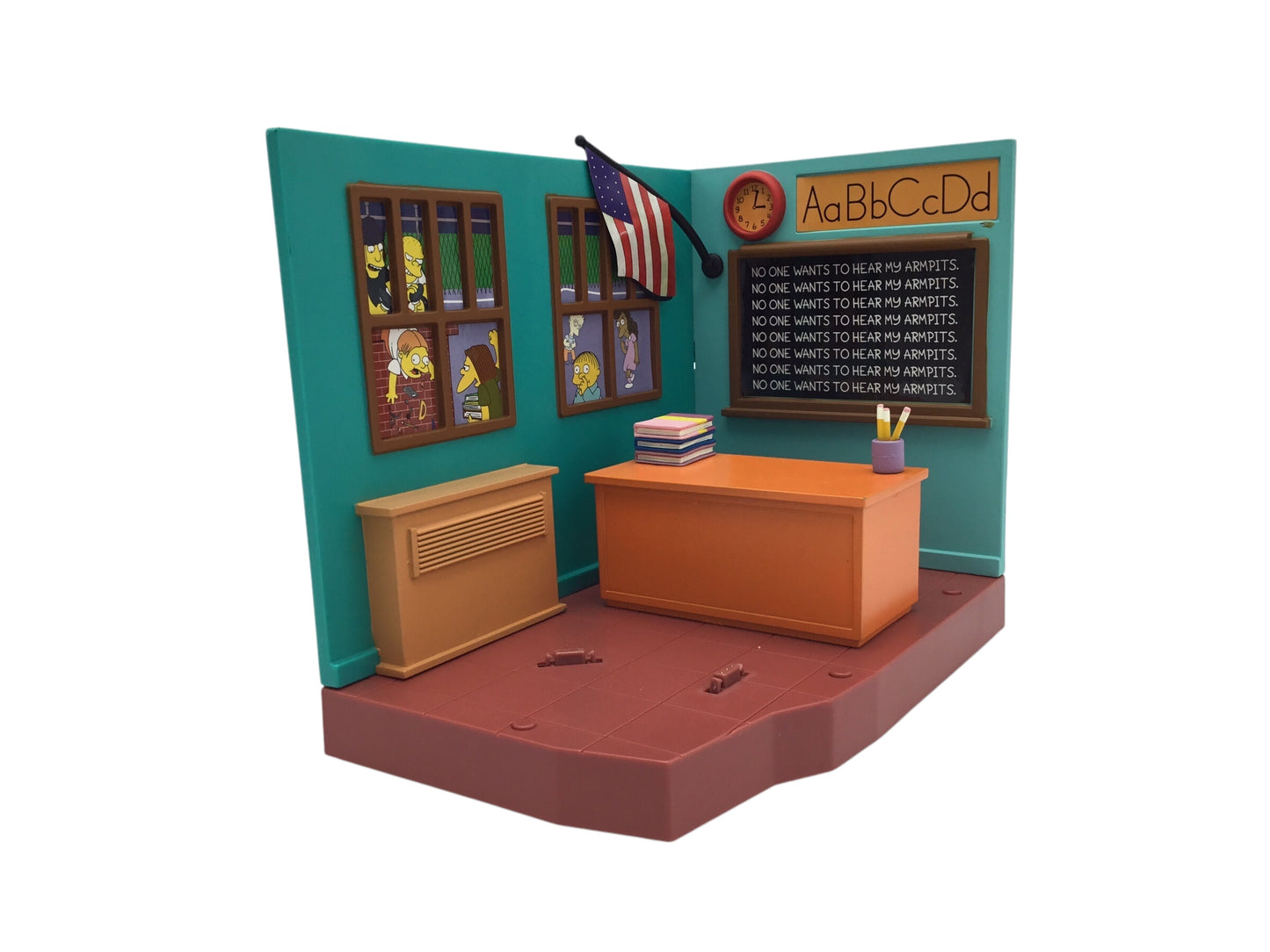 World of Springfield The Simpsons Springfield Elementary Interactive Playset Playmates, Loose