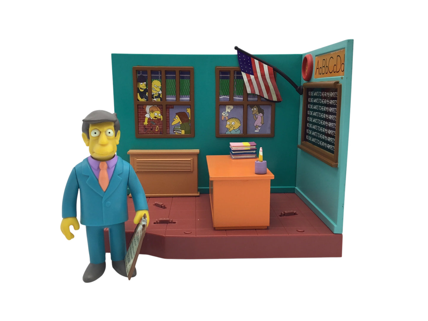 World of Springfield The Simpsons Springfield Elementary Interactive Playset Playmates, Loose