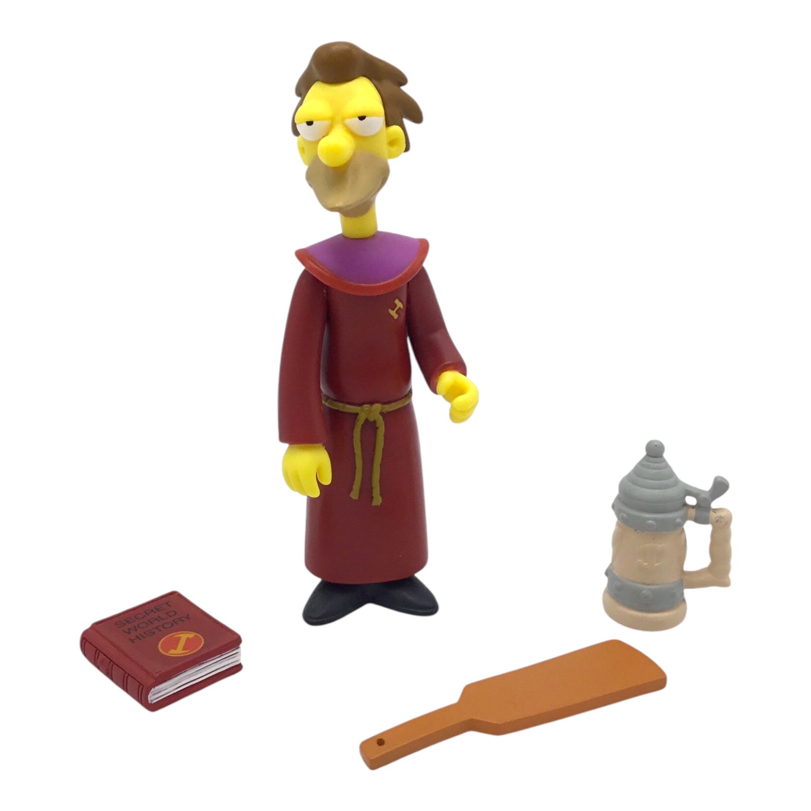 World of Springfield The Simpsons Stonecutter Lenny Mail Away Figure Playmates, Loose