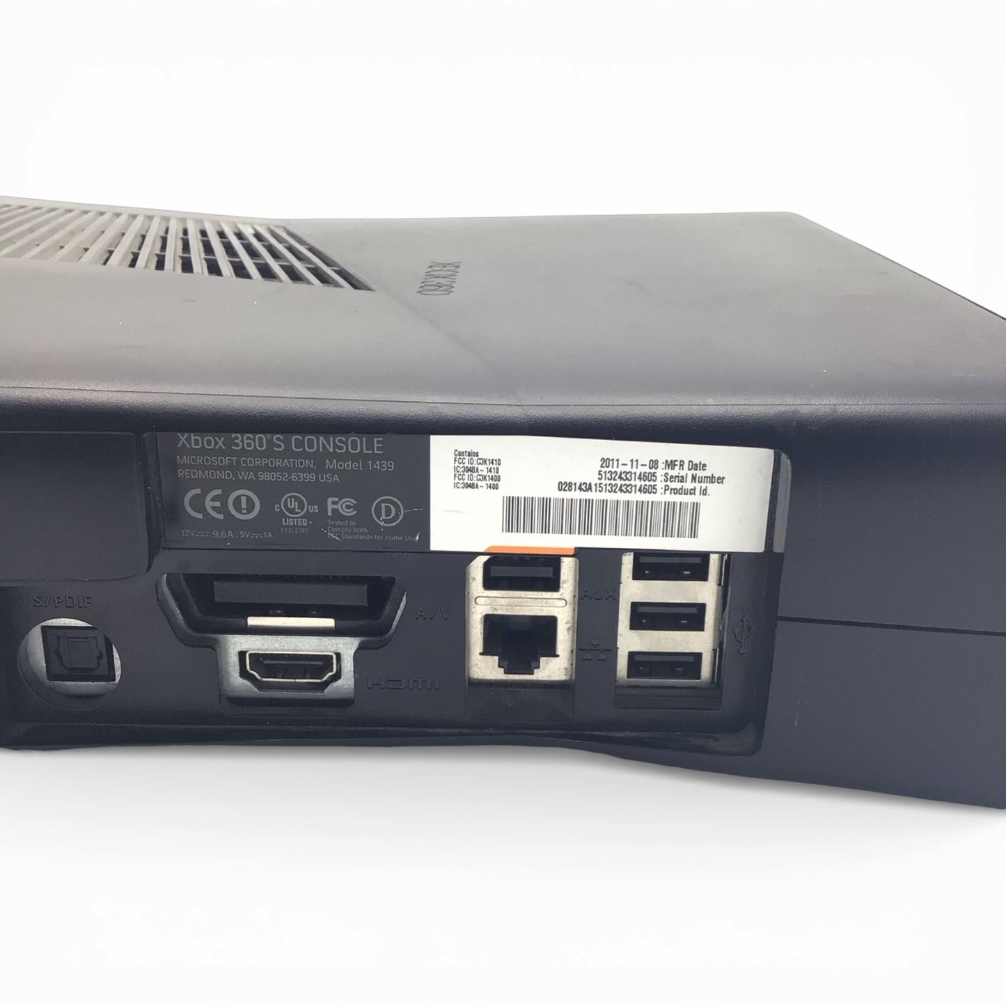 Xbox 360 S Console Model 1439 Tested/Working - Console Only