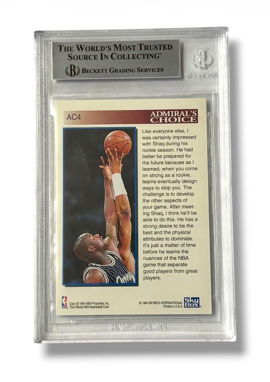 1993-94 NBA Hoops Admiral's Choice #AC4 Shaquille O'Neal BGS 8.5 - 0015504843
