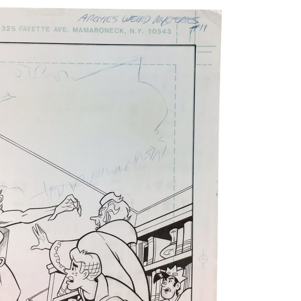 Original Art Comic Cover Archie's Weird Mysteries #11 by Ruiz & Kelowski