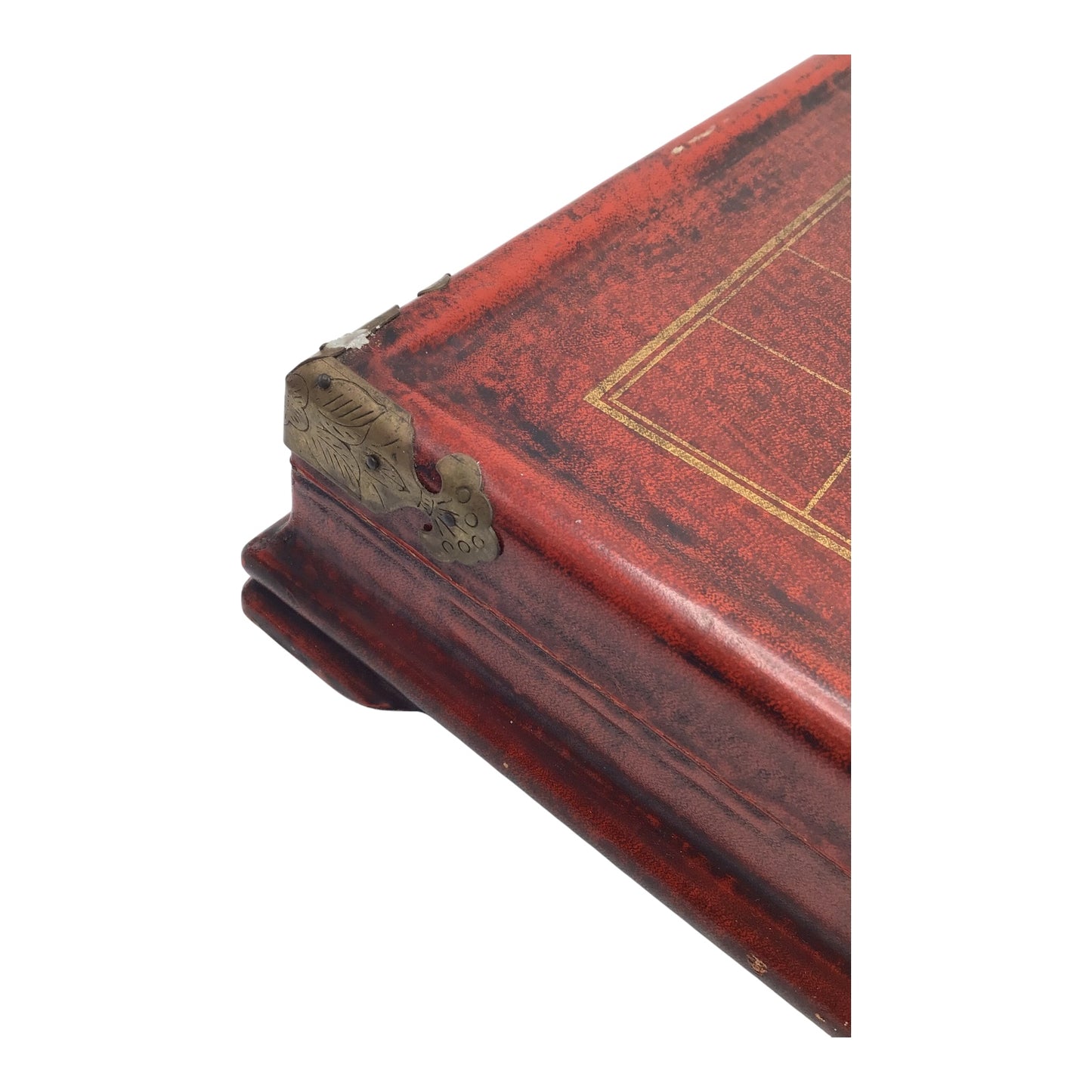 Vintage Chinese Chess Set with Hand-Carved Pieces & Sealed Playing Cards in Wooden Storage Box