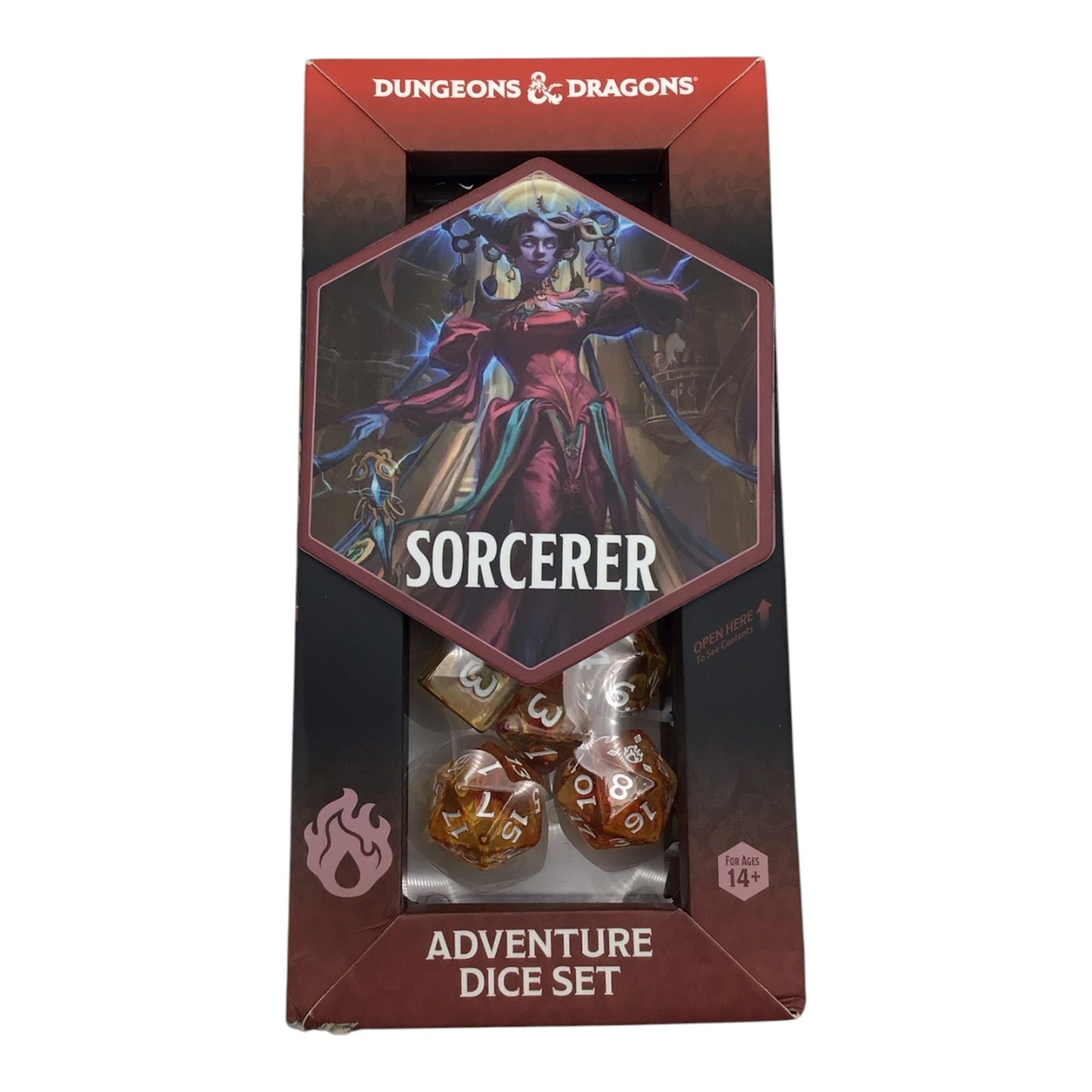 Dungeons & Dragons Sorcerer Adventure Dice Set - 16 Dice Included