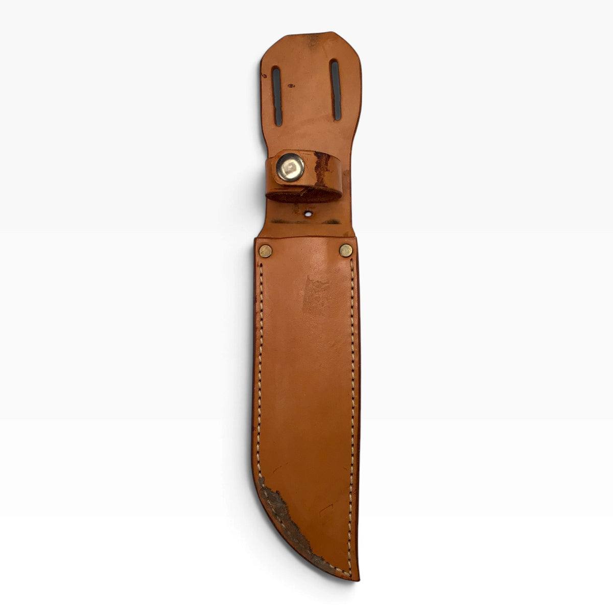 KA-BAR Olean N.Y. U.S. Military Vintage Fixed Blade Knife with Leather Sheath