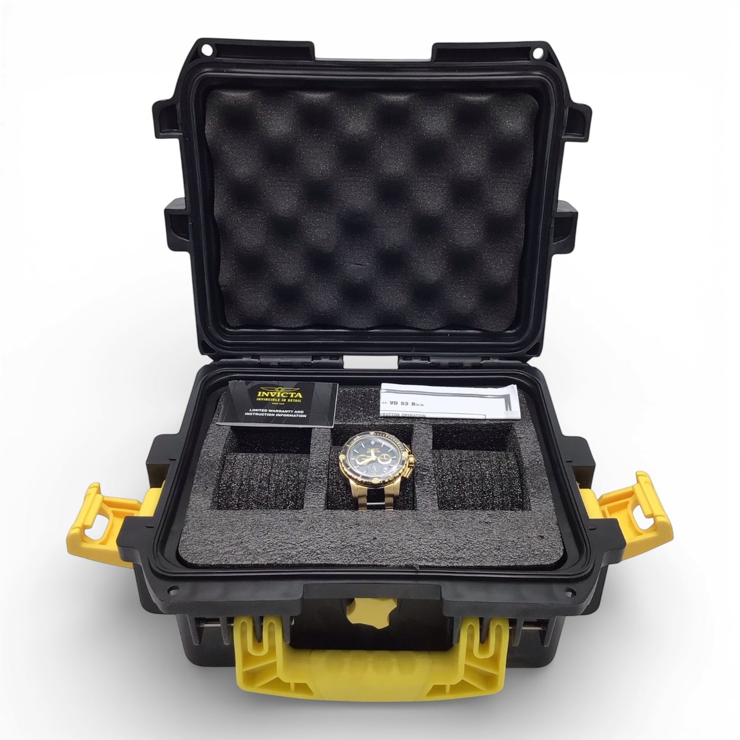 Invicta Grand Diver Men's Watch - 47mm. Gold. Black (15402) - Includes Batman Case