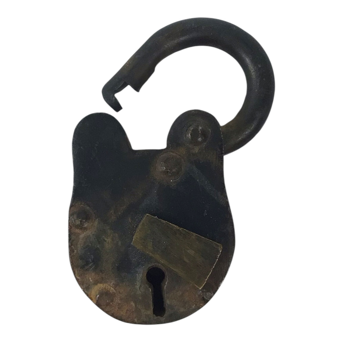 Small Vintage Iron Lock w/ 2 Keys