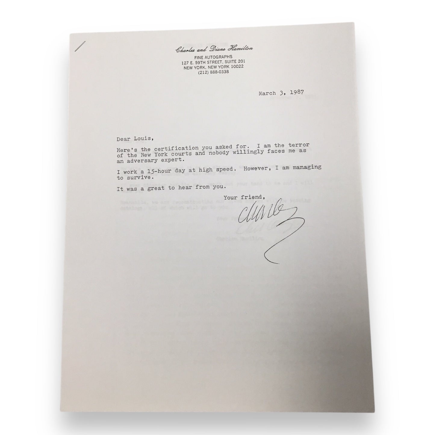 Robert E. Lee Hair Clipping with COA and Documentation