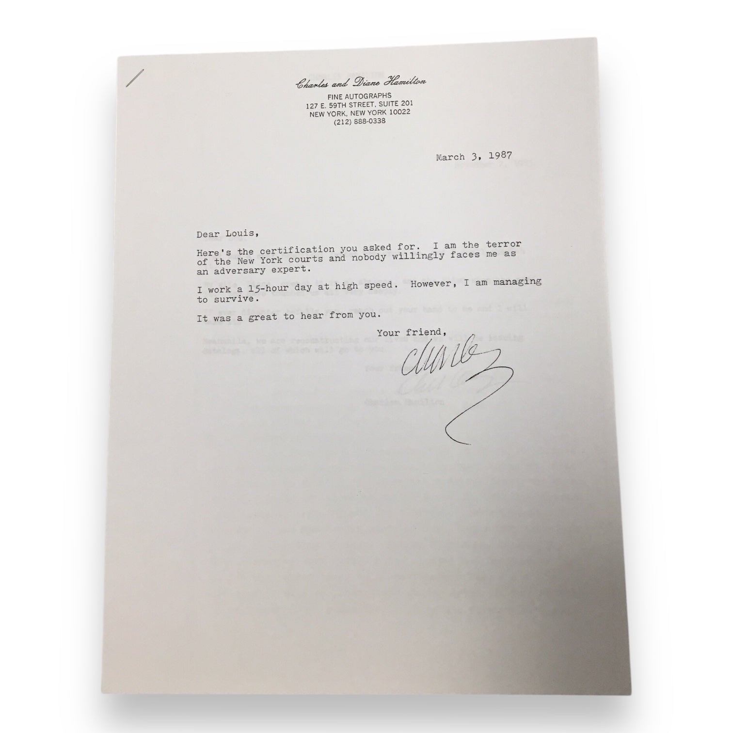 Robert E. Lee Hair Clipping with COA and Documentation