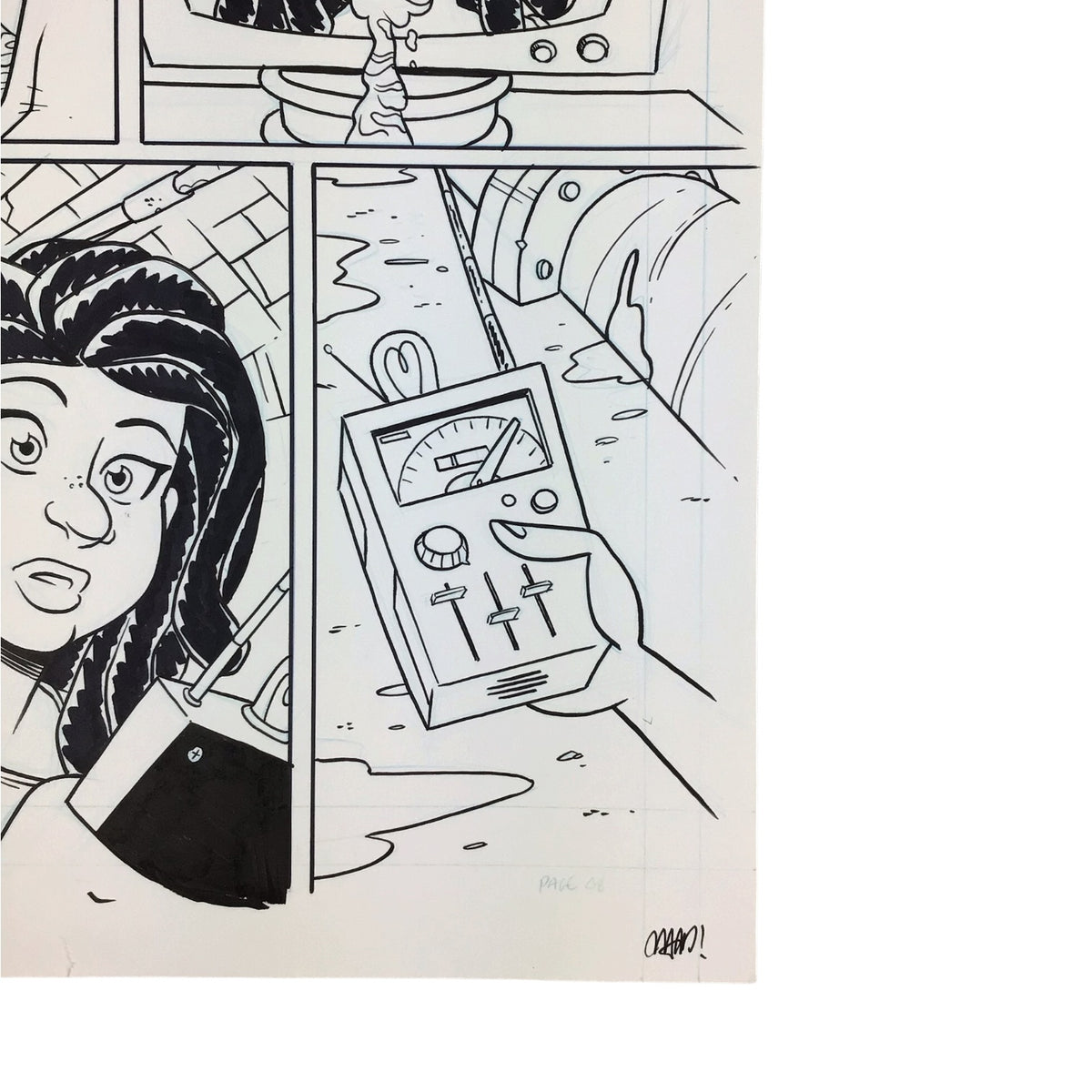 Original Art Comic TMNT New Animated Adventures #10 by Chad Thomas