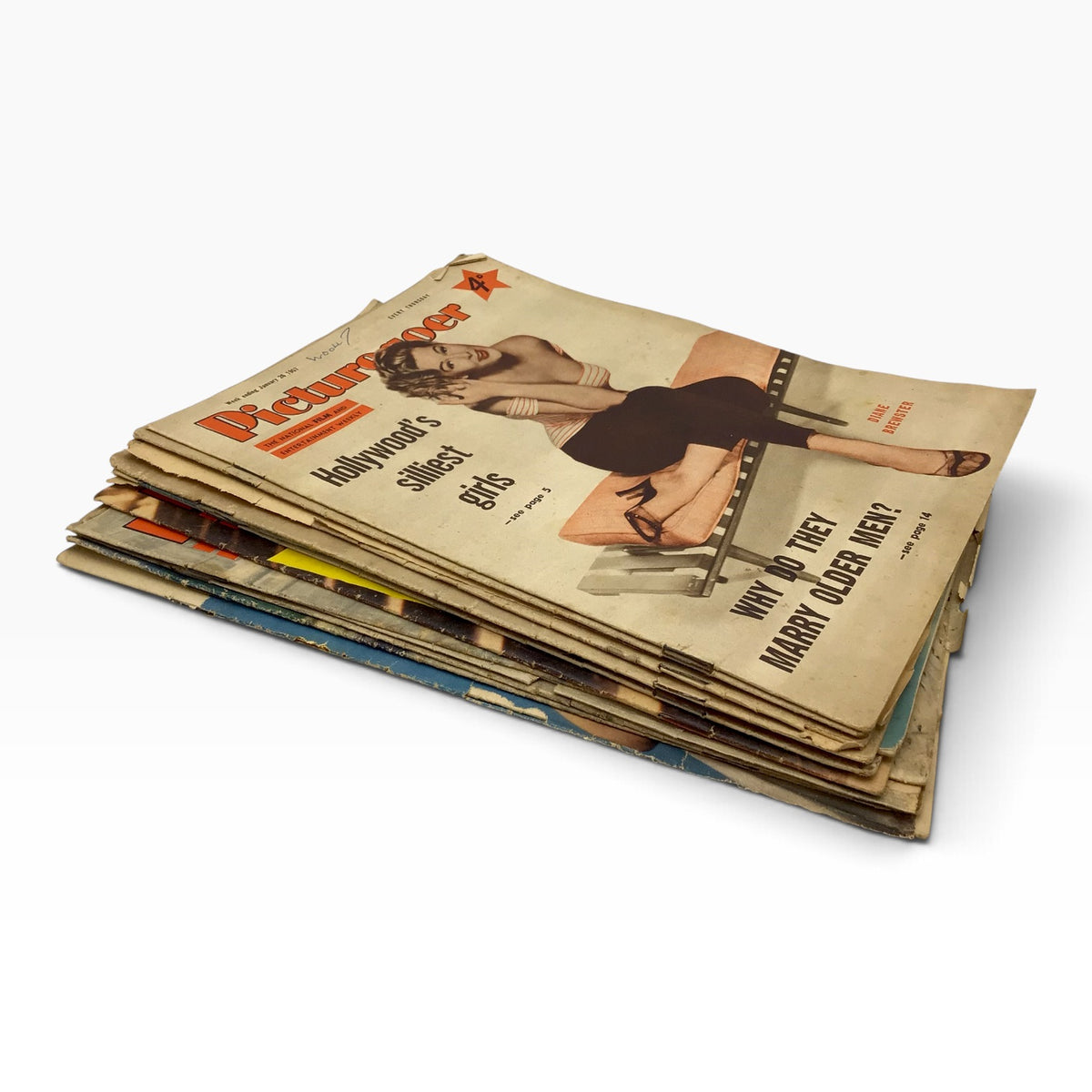 Vintage 1957 Picturegoer Film and Entertainment British Magazine Set - 12 Issues