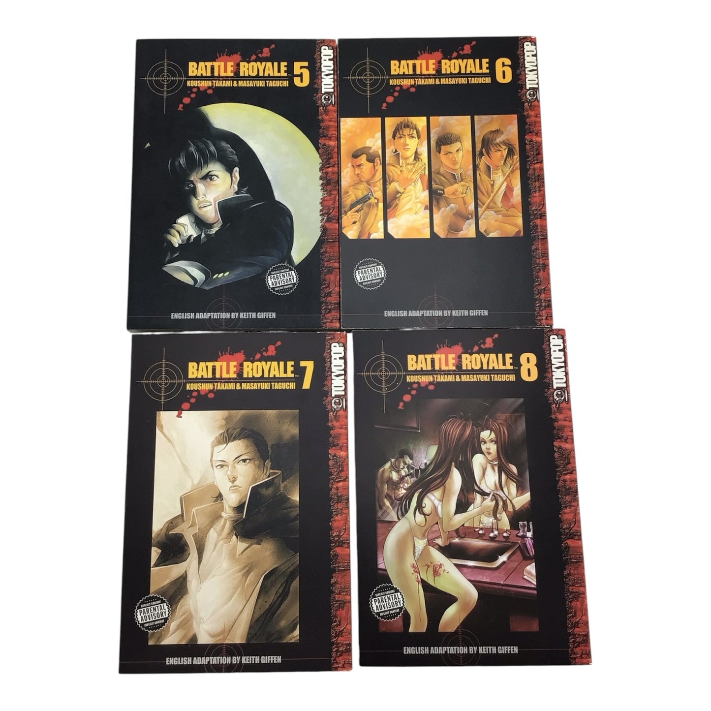 Battle Royale Complete Manga Series - Books 1-15