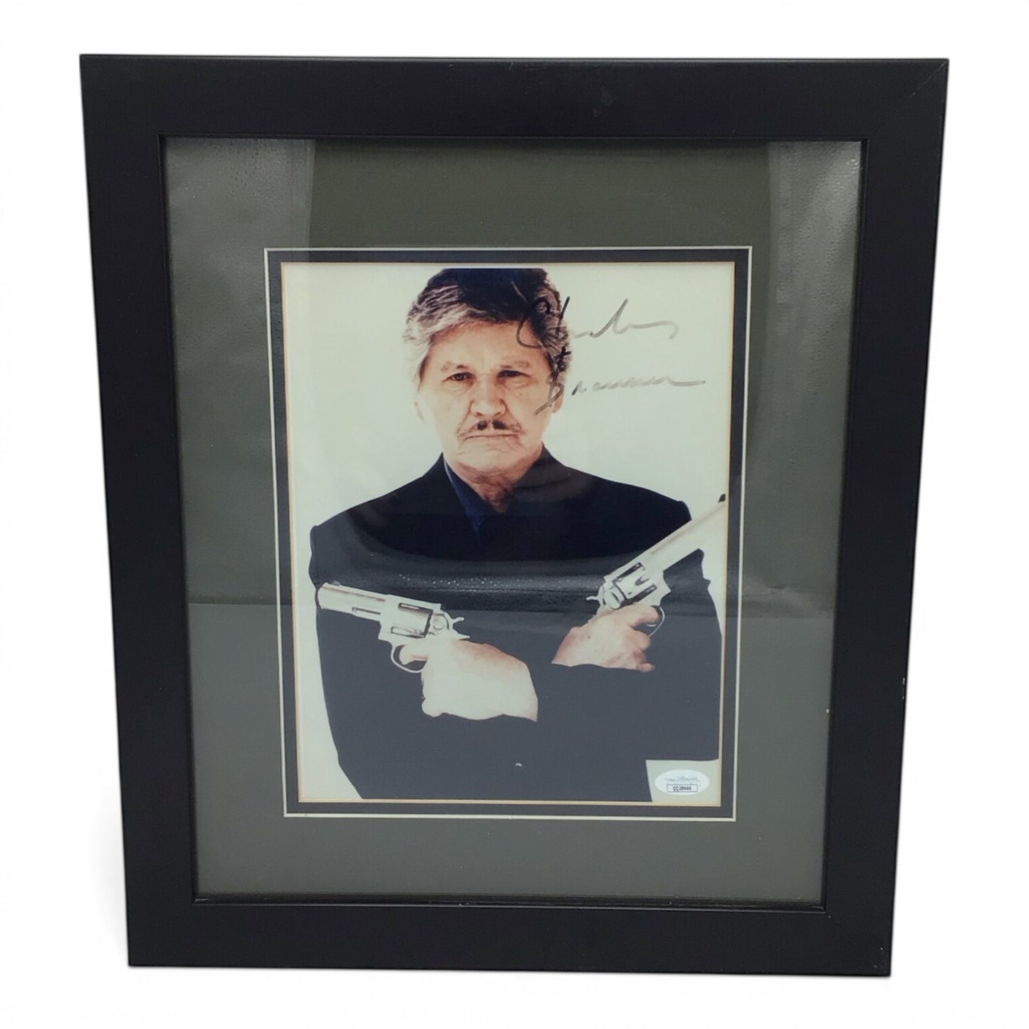 Framed Charles Bronson Signed 8x10 Photo - Authenticate