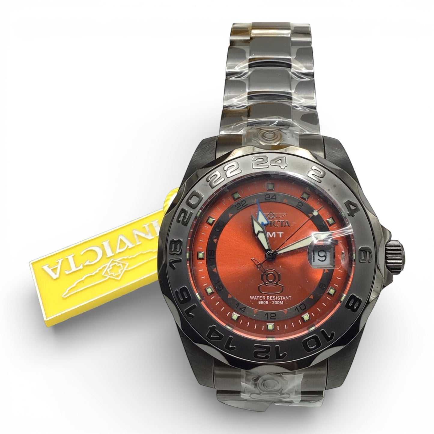 Invicta Pro Diver Swiss Ronda 515.24H Caliber Men's Watch - 44mm, Gunmetal (33569)