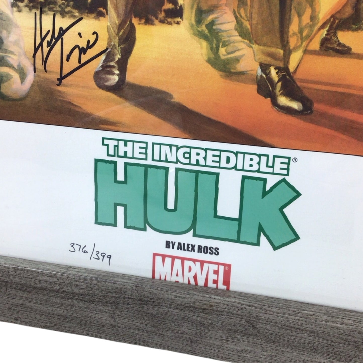 Framed The Incredible Hulk Poster Signed by Herb Trimpe - Limited Edition 376/399