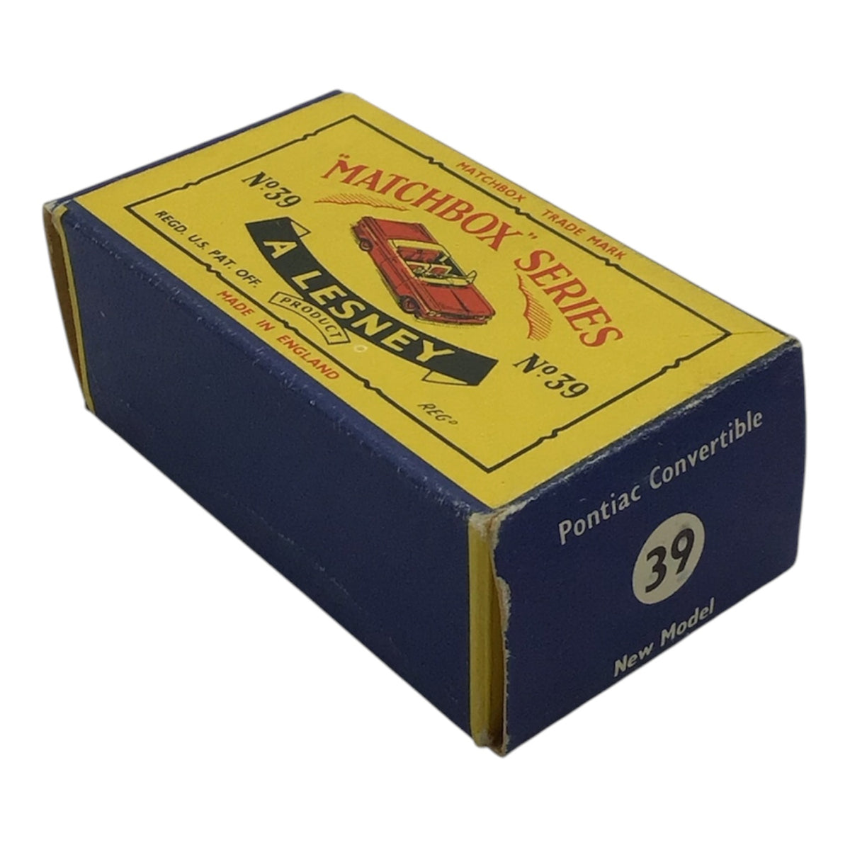 Lesney Matchbox Series No. 39 Pontiac Convertible w/ Original Box