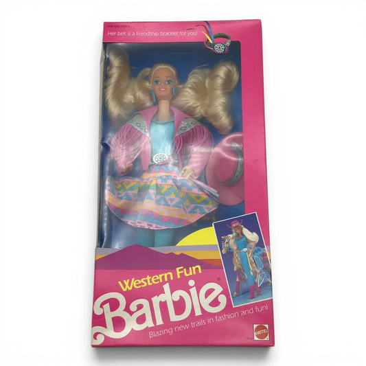Vintage Western Fun Barbie (1989) - Mattel