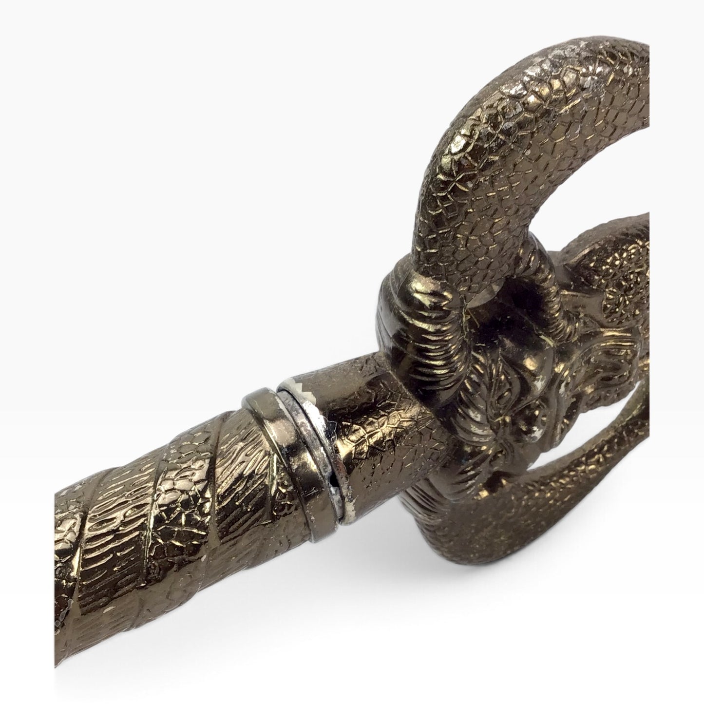 Demon Head Snake Handle Medieval Warrior Vintage 40" Sword – Fantasy Gothic Display