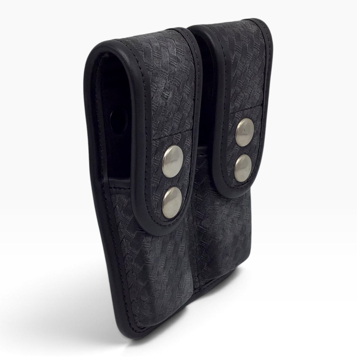 Bianchi Black Basketweave Double Magazine Pouch Size 1 - AccuMold Elite