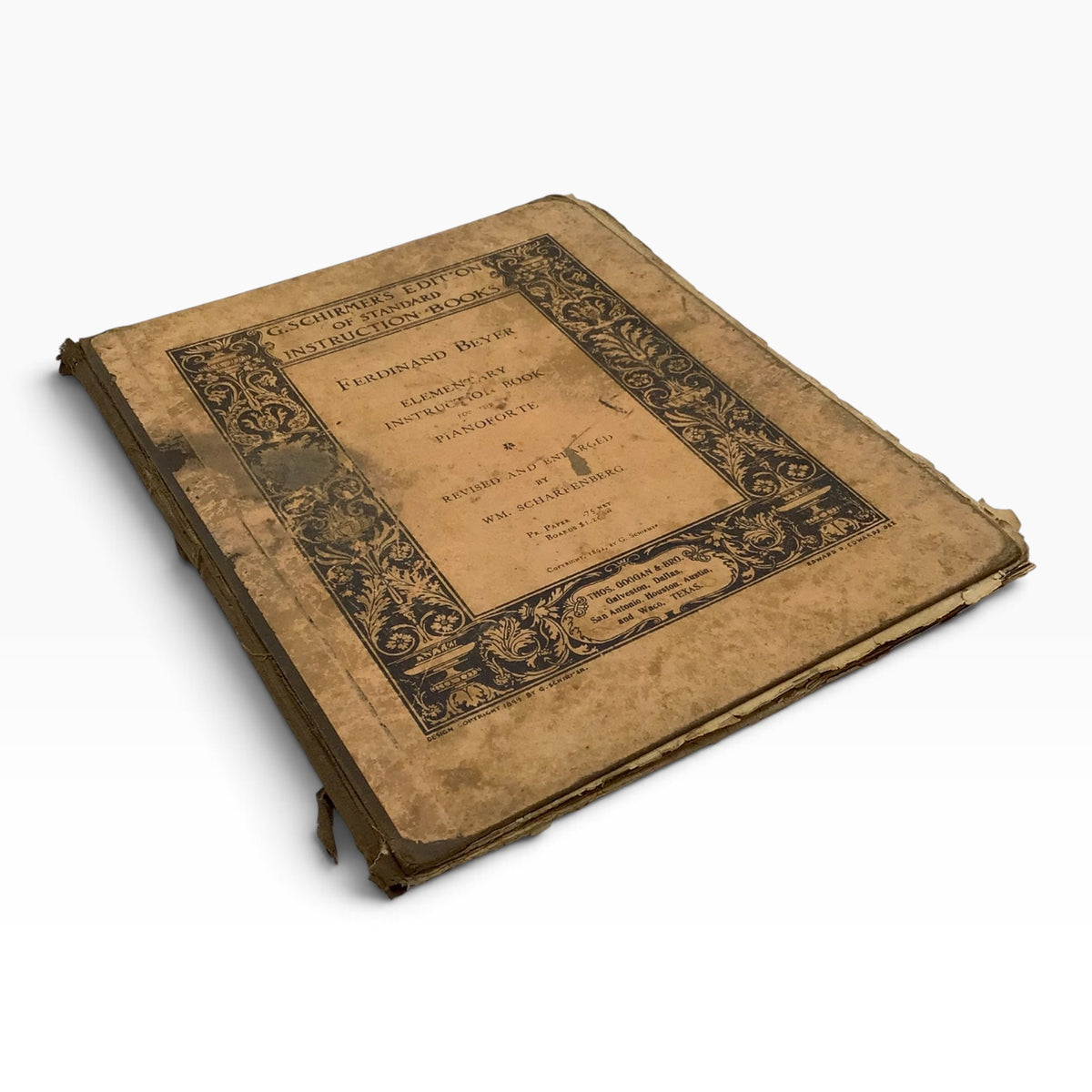 Ferdinand Beyer Elementary Instruction Book for the Pianoforte – G. Schirmer 1899