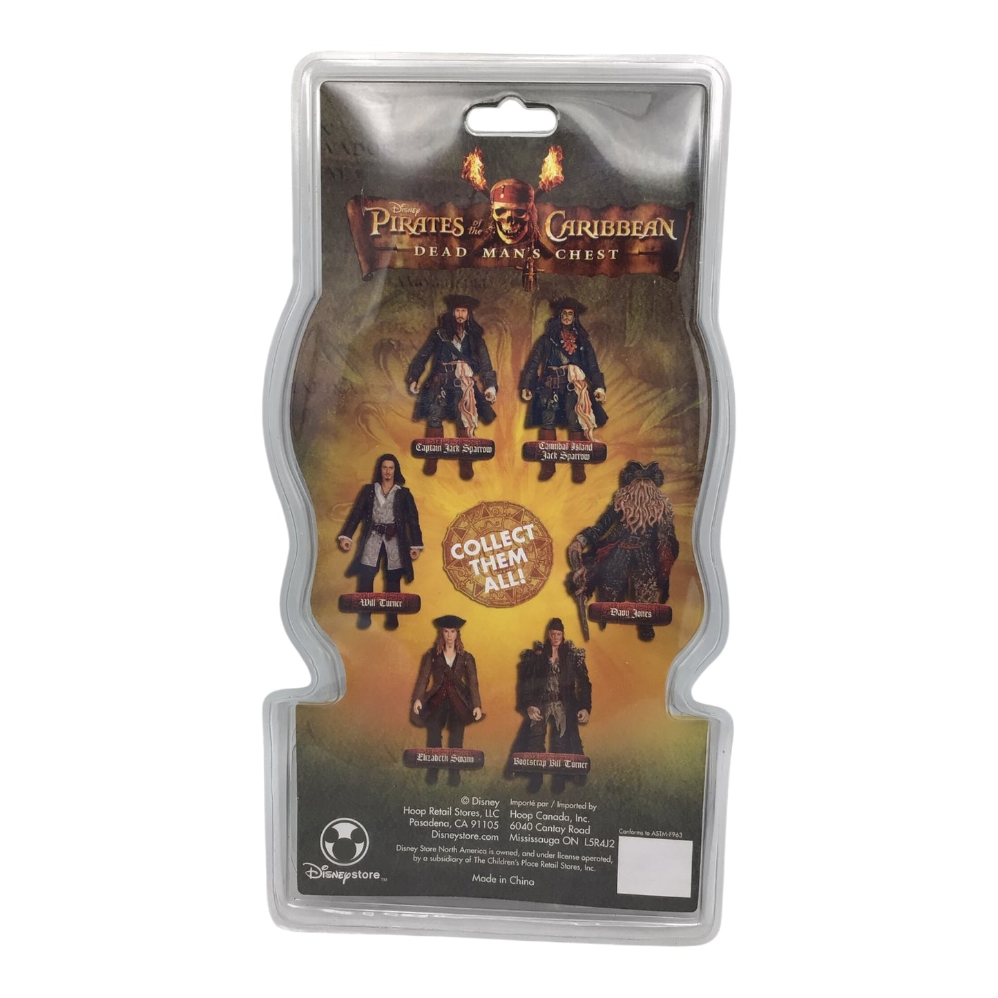 Disney Store Pirates of the Caribbean: Dead Man's Chest Davy Jones Action Figure – Sealed on Card