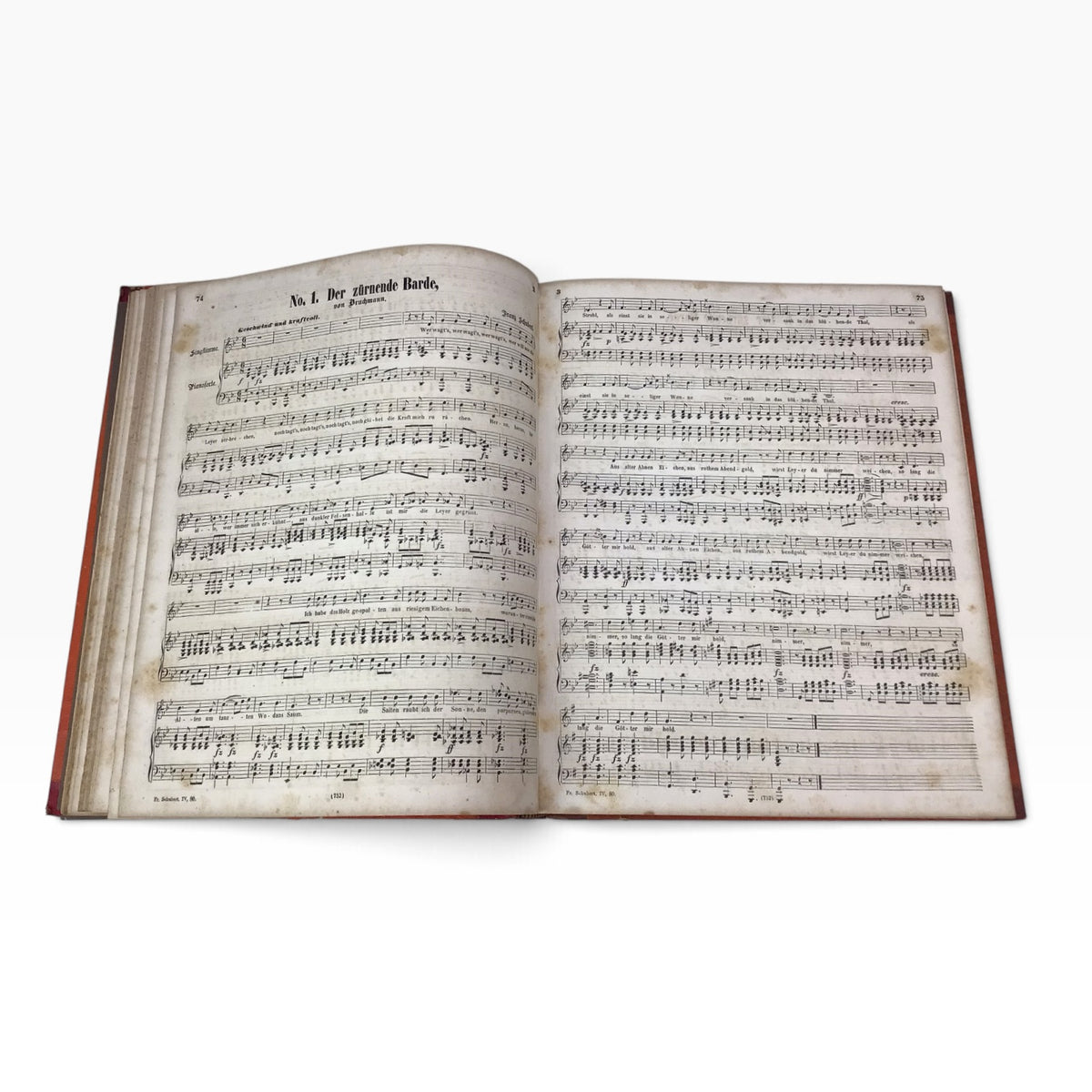 Franz Schubert Complete Compositions Volume 4 – Antique German Music Sheet Book