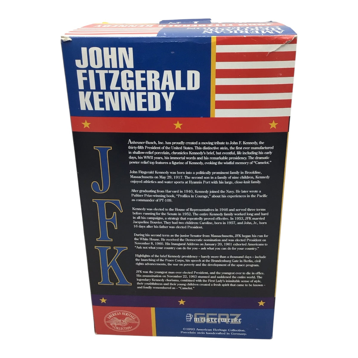 American Heritage Collection John F. Kennedy Stein