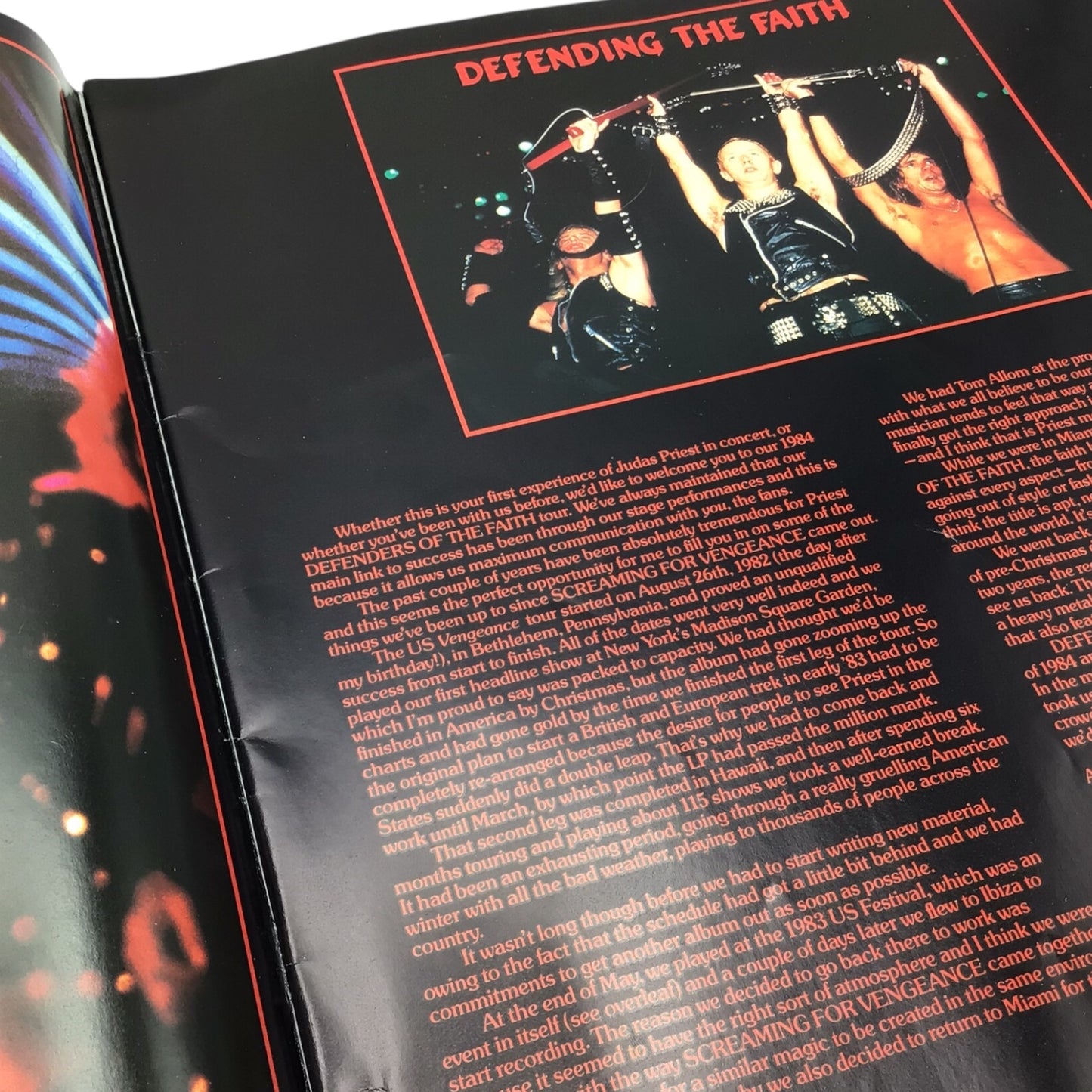 Judas Priest World Tour 1984 Official Tour Program