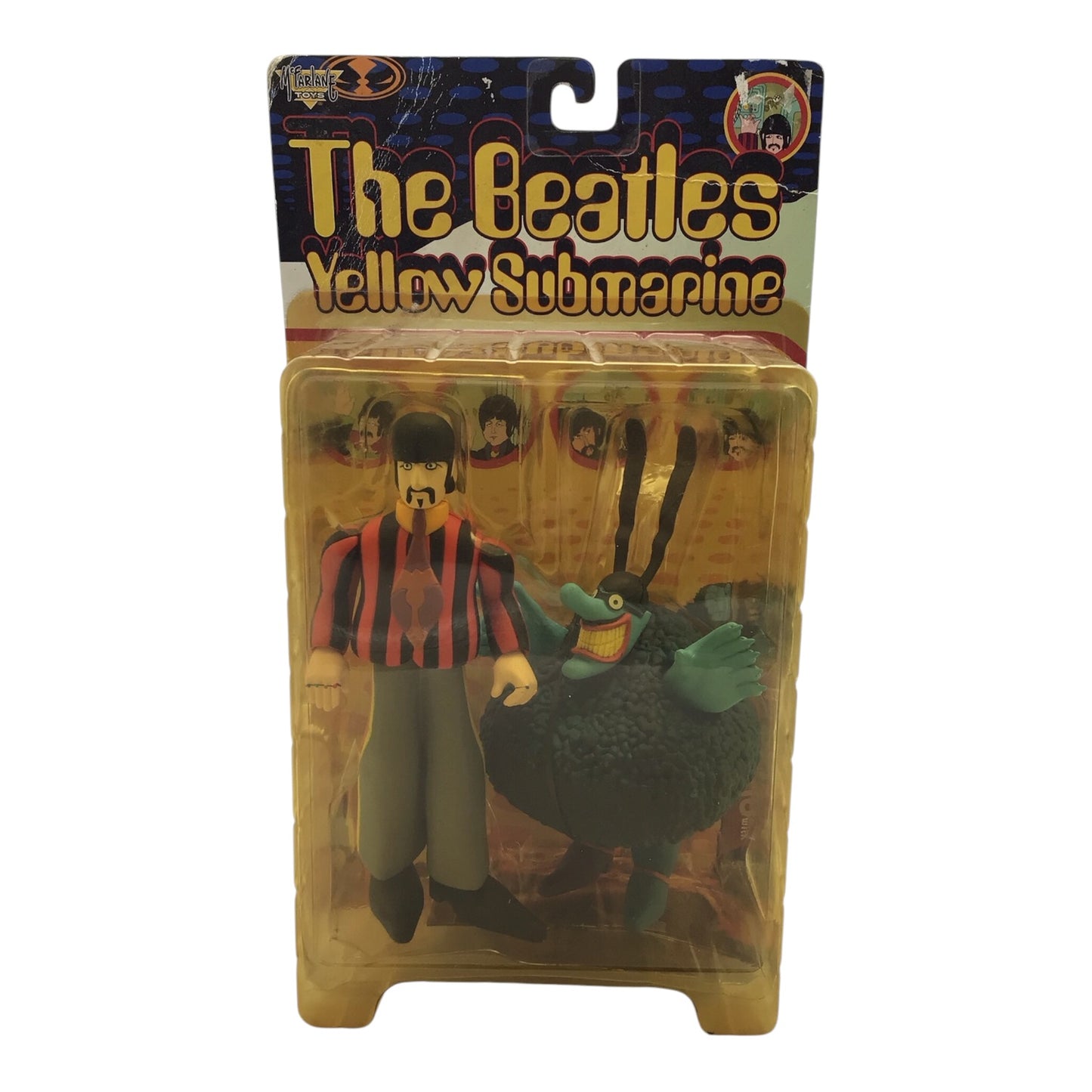 The Beatles Yellow Submarine Ring w/ Blue Meanie Figure (1999)