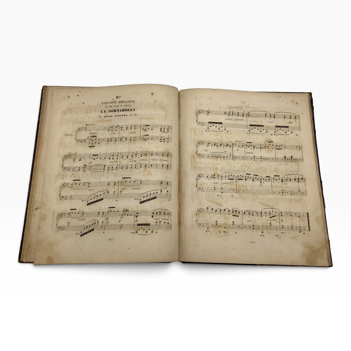 Antique 1800s German Sammelband – Custom Bound Collection of Piano Sheet Music