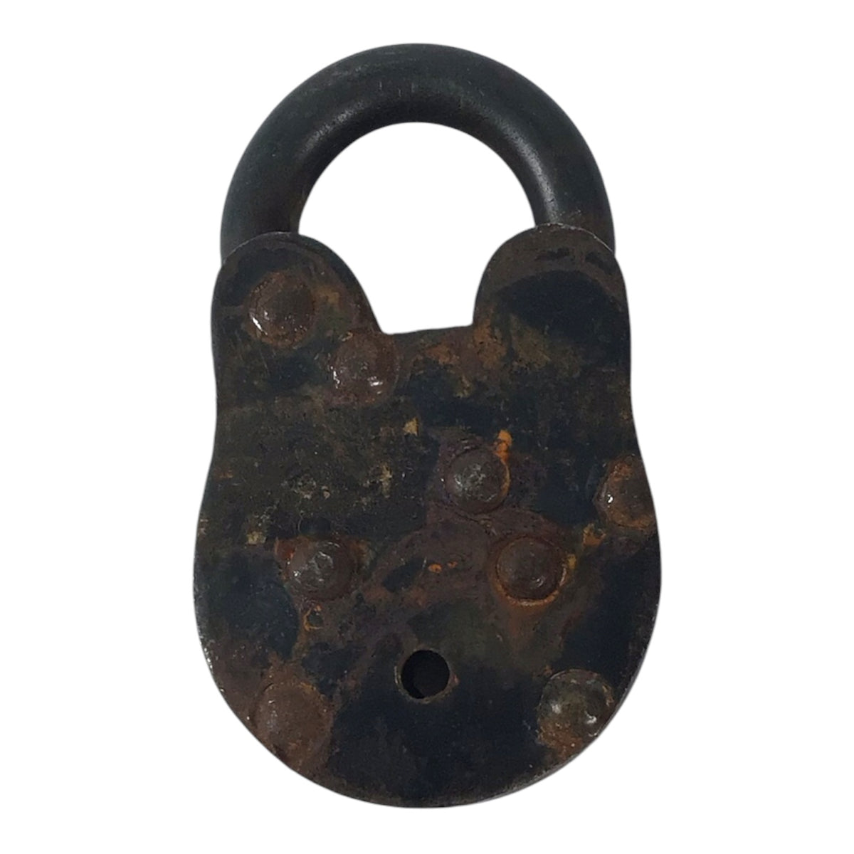 Small Vintage Iron Lock w/ 2 Keys