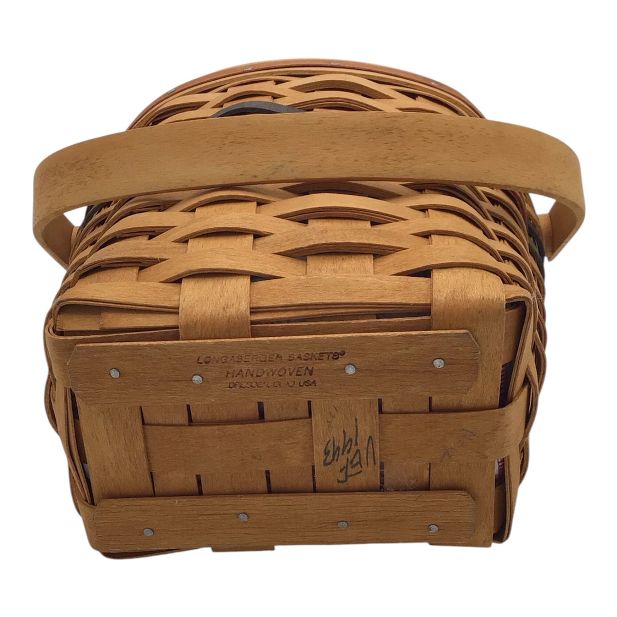 Longaberger Harvest Basket w/ Liner & Plastic Protector