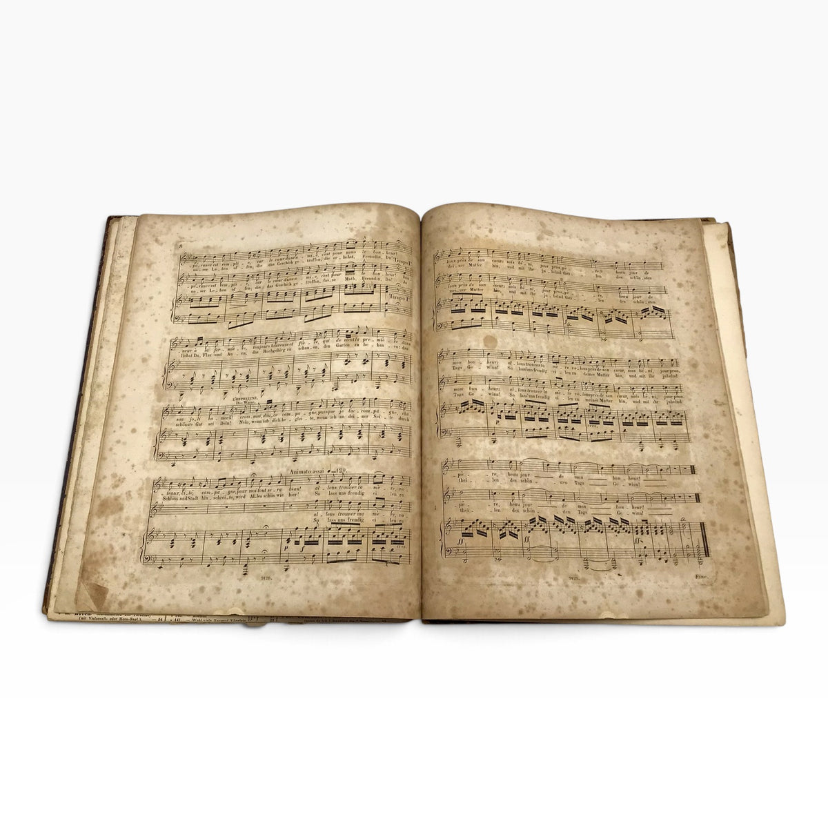 Repertoire of the Opera in Berlin 1871 – Brissler, Conradi & Martin – German