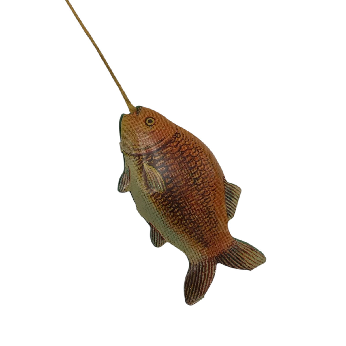 Vintage Old Fishing Fred Rod Litho Tin Toy