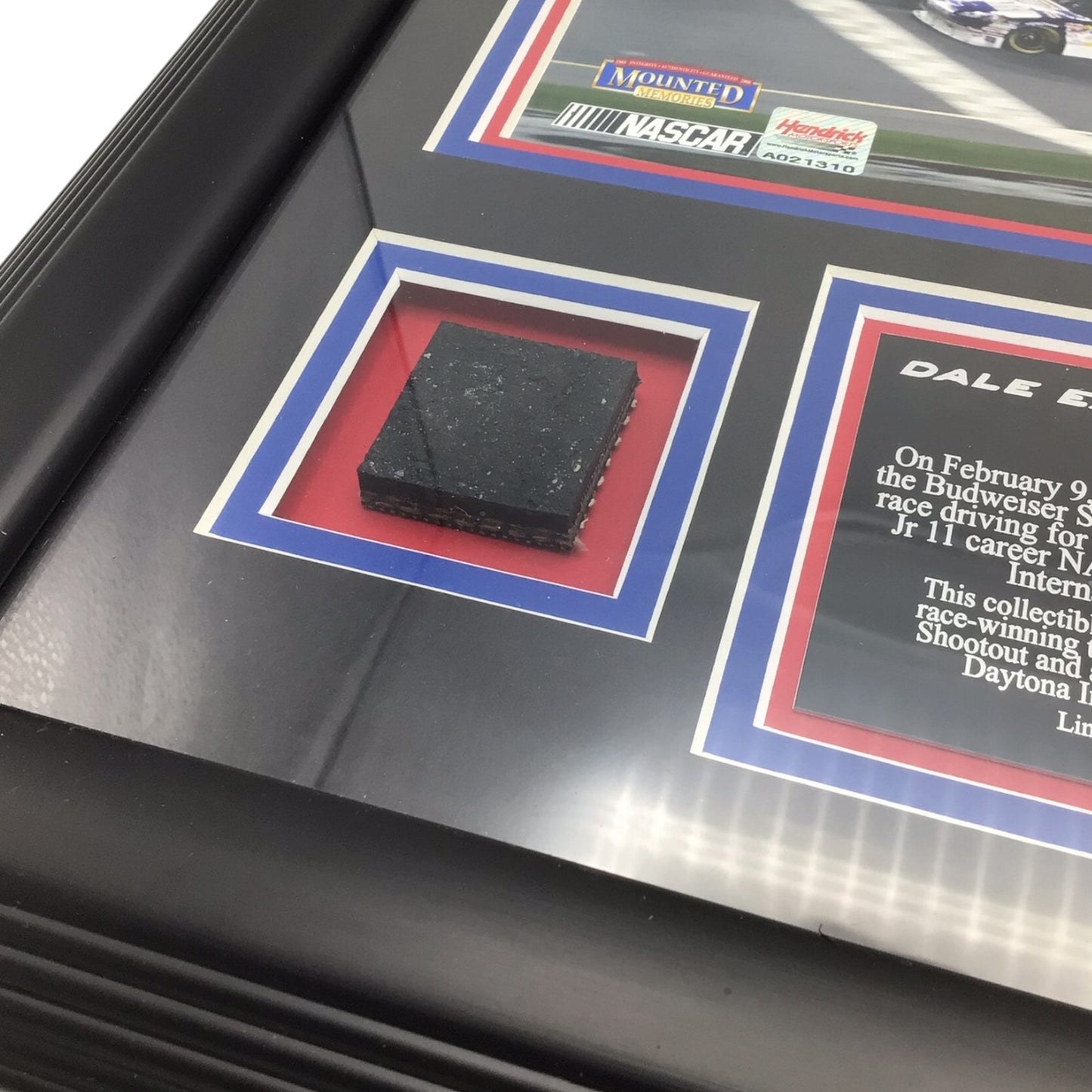 Dale Earnhardt Jr. 2008 Budweiser Shootout Tire & Track Pieced - Framed Limited Edition 88/388