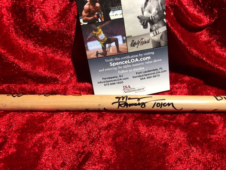 10,000 Maniacs Signed Drumstick - JSA Certified Rare Music Collectible