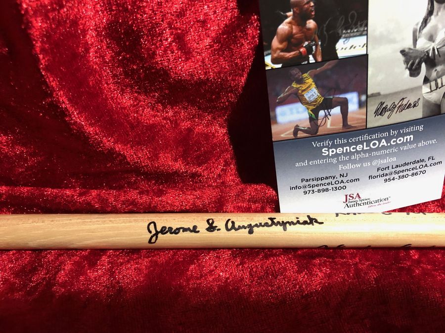 10,000 Maniacs Signed Drumstick - JSA Certified Rare Music Collectible